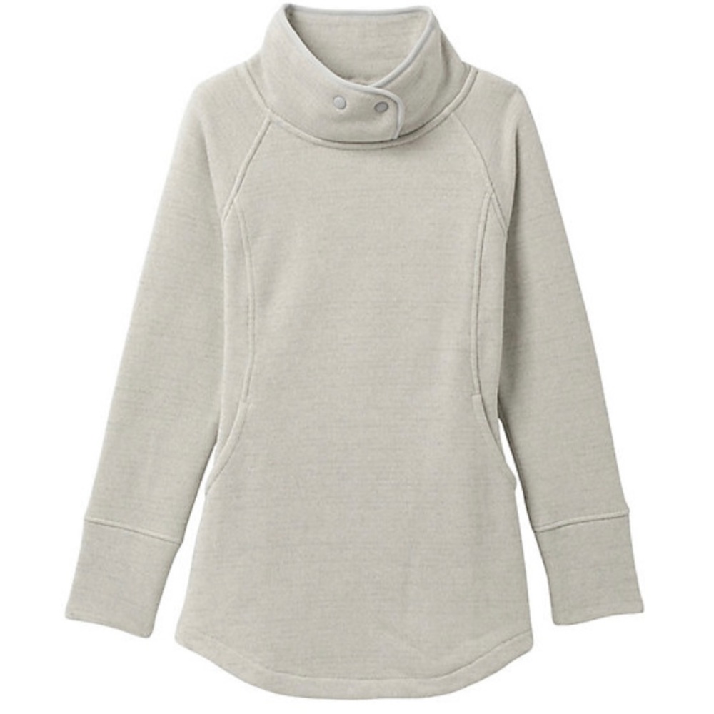 PrAna Tri Thermal Threads Tunic Sweater Glacier Gray Polartec XSMALL. Worn Once
